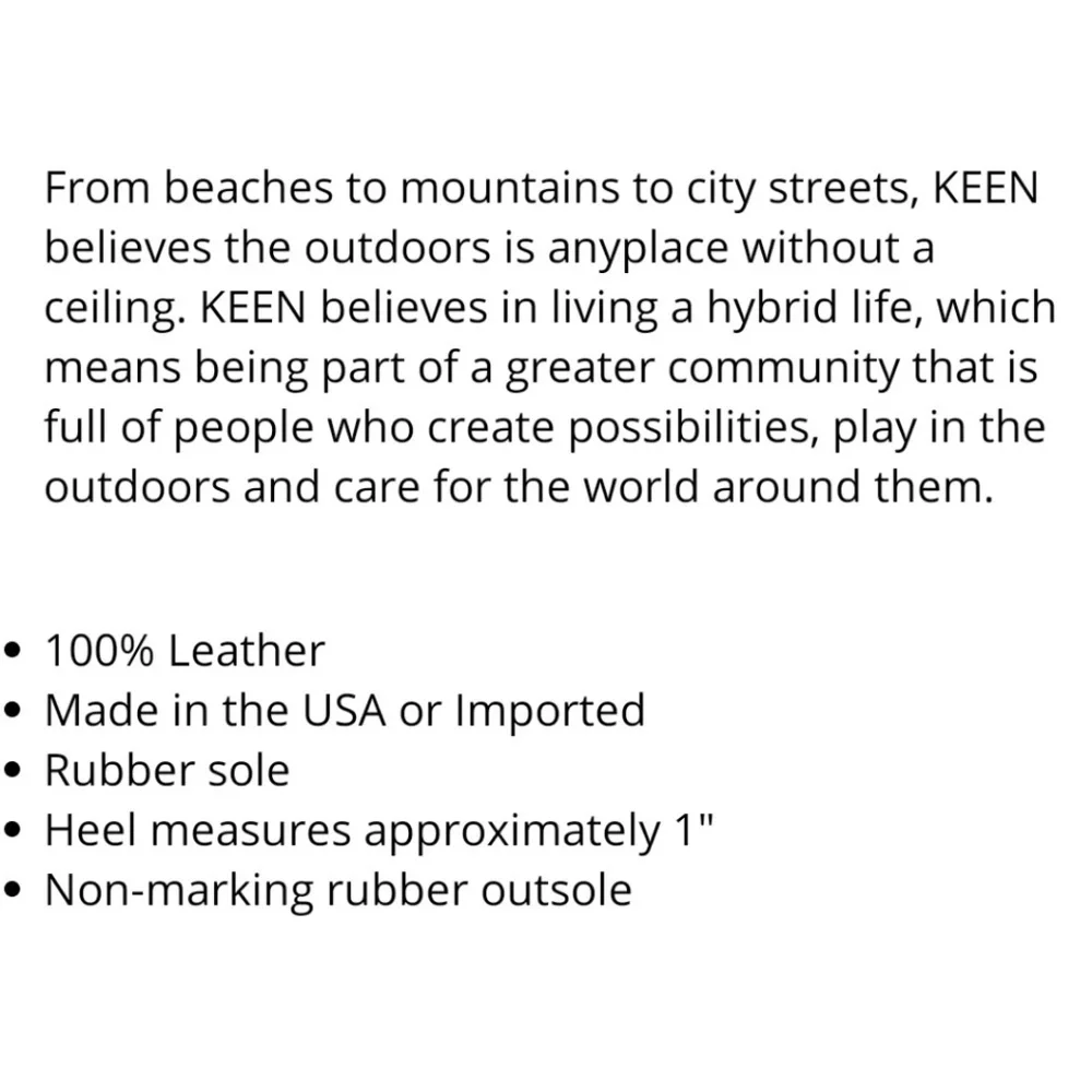 Keen Dynamic Elastic Strap‎ Leather Sandal 10
